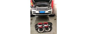 路虎攬勝3.0升級(jí)改裝剎車(chē)卡鉗搭配DICASE剎車(chē)配件