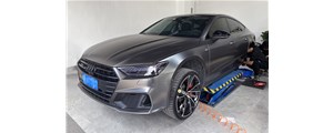 奧迪A7剎車改裝案例 | 后置升級(jí)布雷博CTS-V4+日本BELFE電子手剎