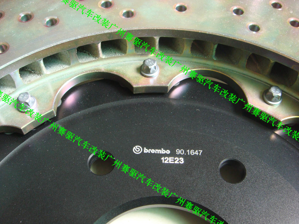 意大利原裝brembo380*34MM剎車盤 8活塞卡鉗專用剎車盤 GT6鮑魚剎車碟
