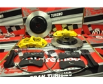 意大利BREMBO GT版競技版6活塞剎車卡鉗黃色BREMBO